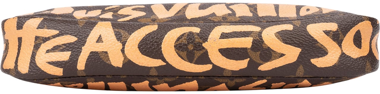 Louis Vuitton Louis Vuitton Limited Graffiti Pochette Accessoire Handbag Bruin