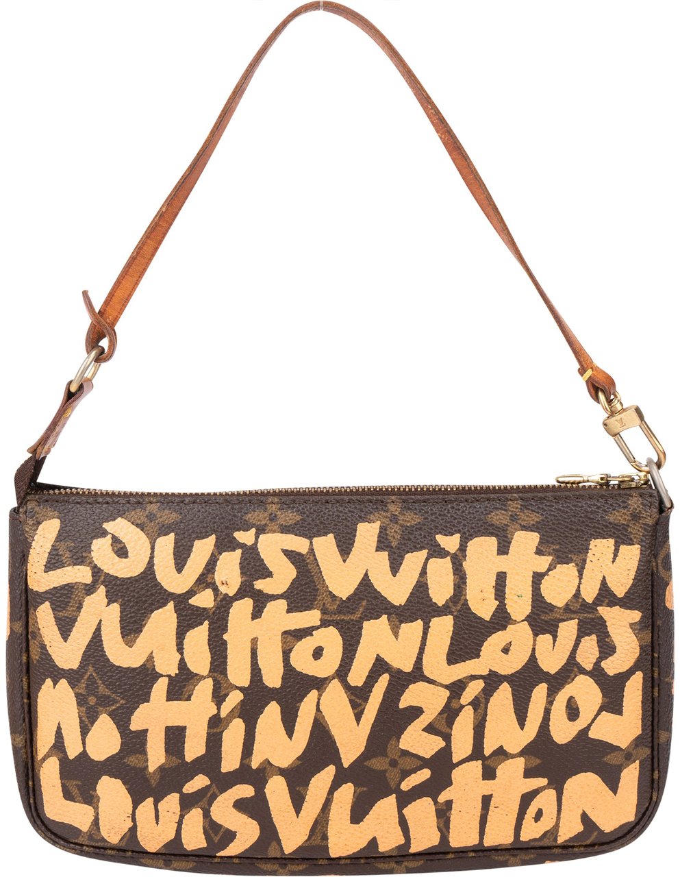 Louis Vuitton Louis Vuitton Limited Graffiti Pochette Accessoire Handbag Bruin