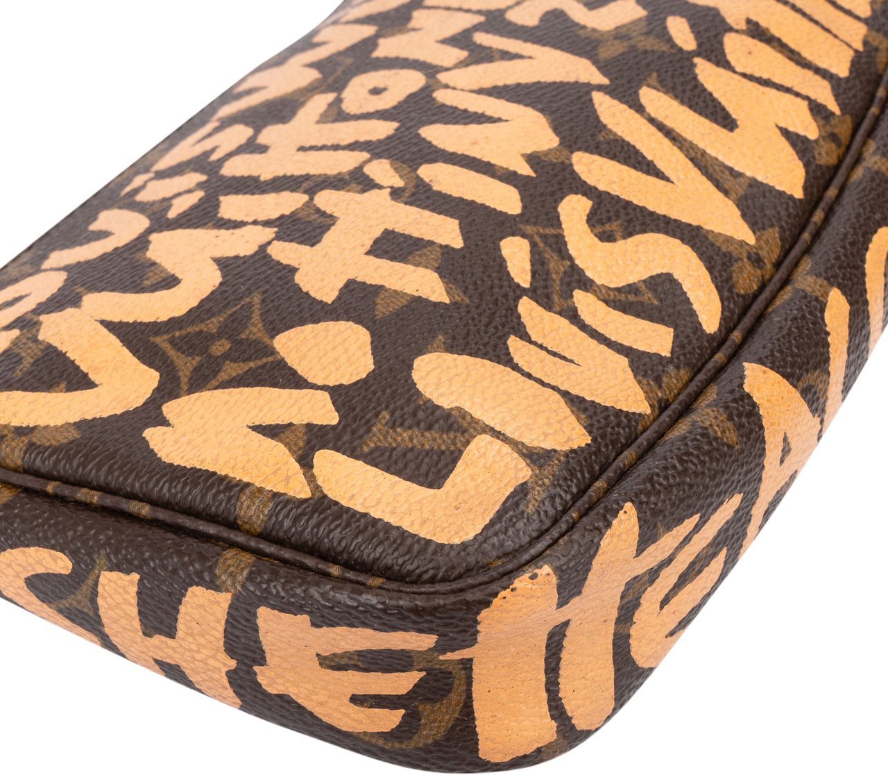 Louis Vuitton Louis Vuitton Limited Graffiti Pochette Accessoire Handbag Bruin