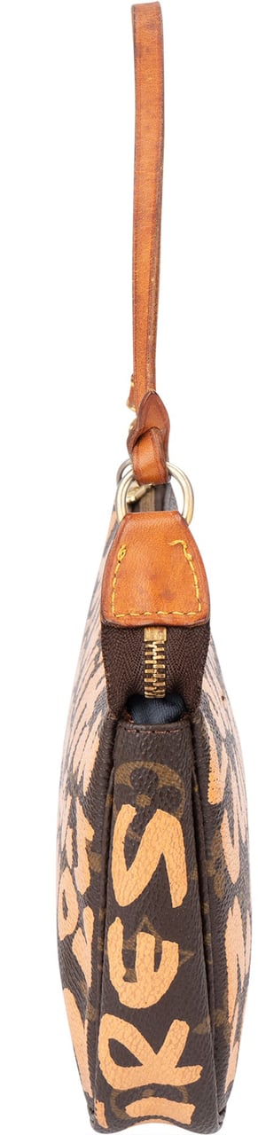 Louis Vuitton Louis Vuitton Limited Graffiti Pochette Accessoire Handbag Bruin