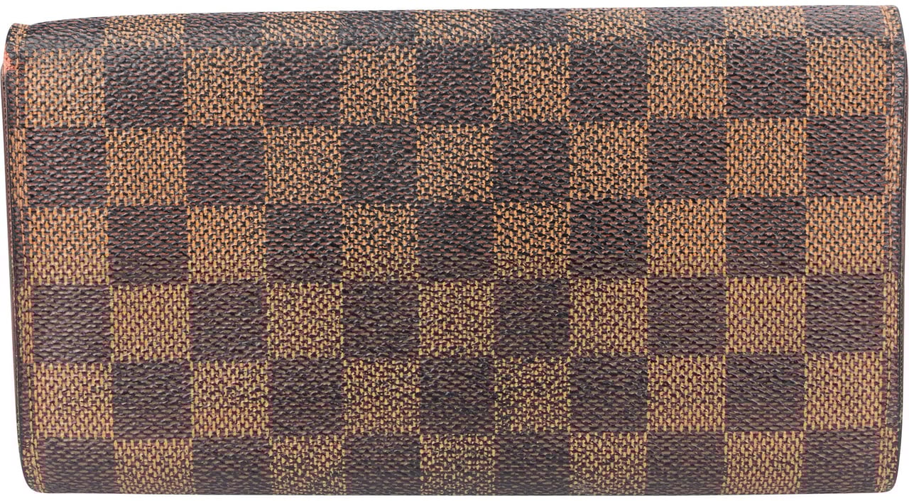 Louis Vuitton Louis Vuitton Damier Ebene Monogram Sarah Wallet Bruin