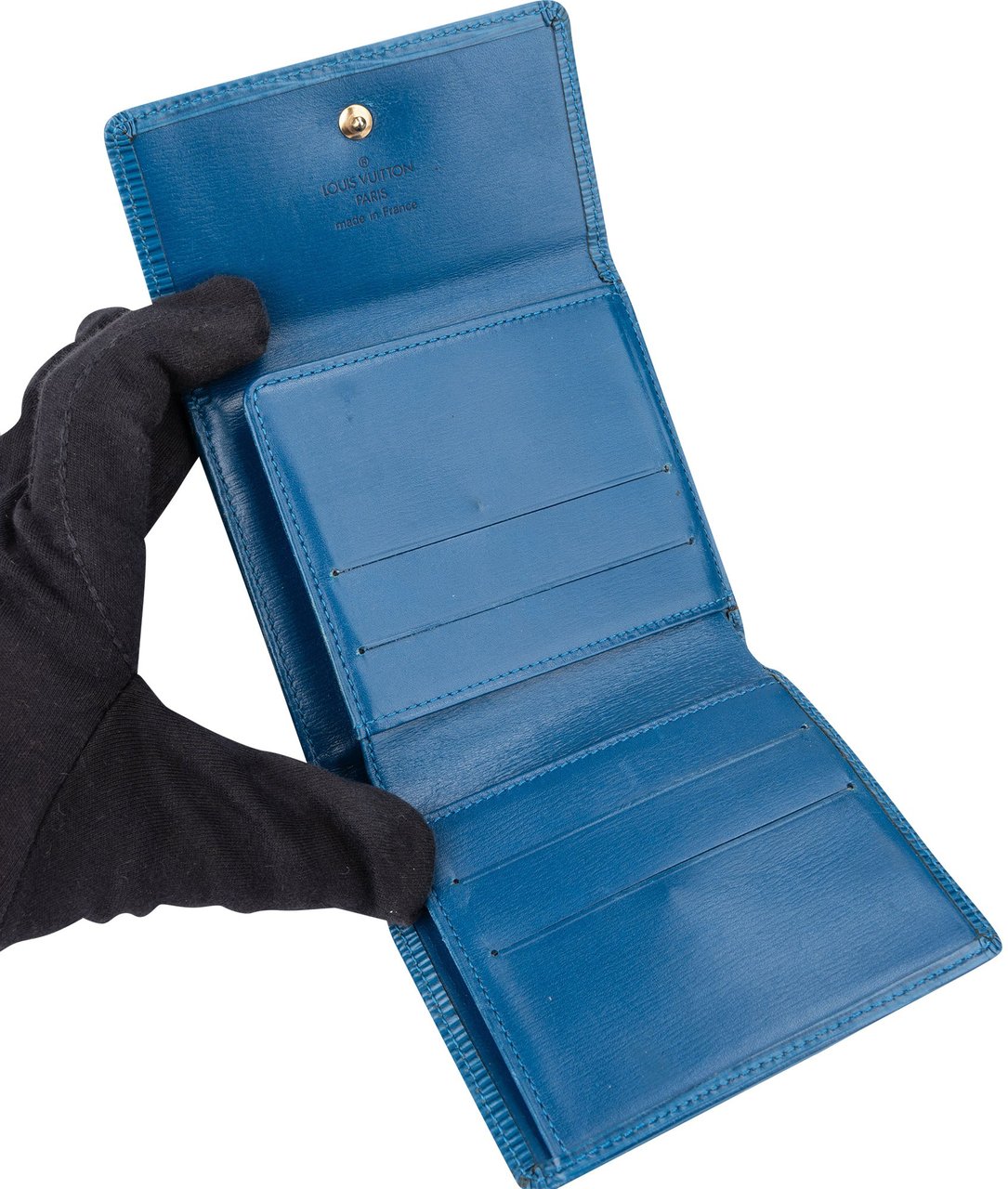 Louis Vuitton Louis Vuitton Bleu Epi Leather Elise Wallet Divers