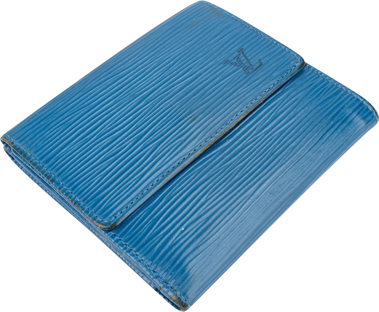 Louis Vuitton Louis Vuitton Bleu Epi Leather Elise Wallet Divers