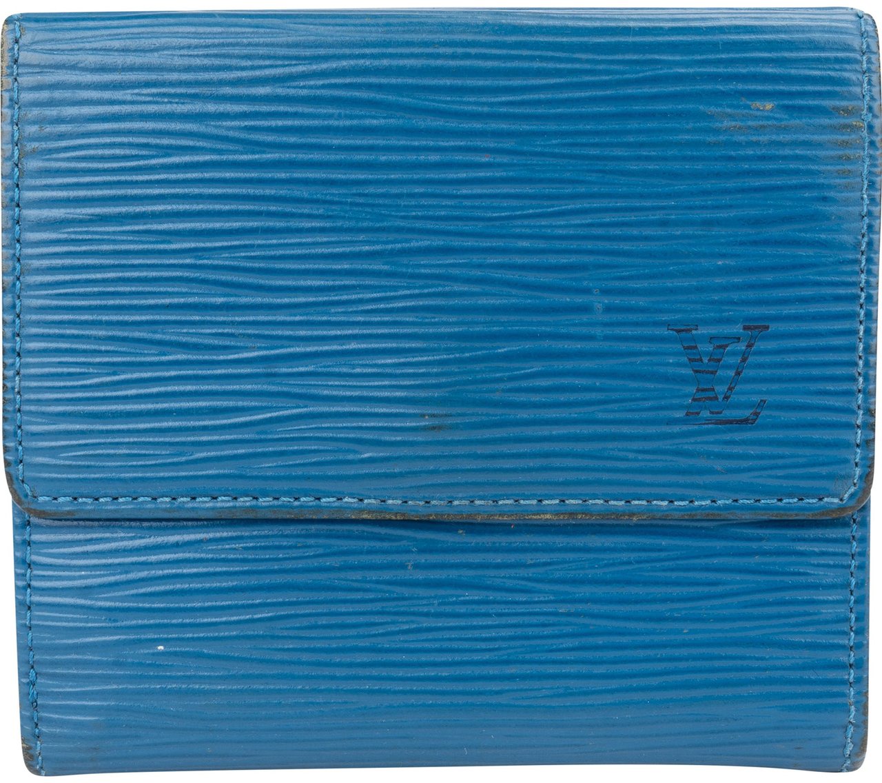 Louis Vuitton Louis Vuitton Bleu Epi Leather Elise Wallet Divers