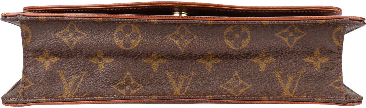 Louis Vuitton Louis Vuitton Canvas Monogram Dame PM Pochette Clutch Bruin