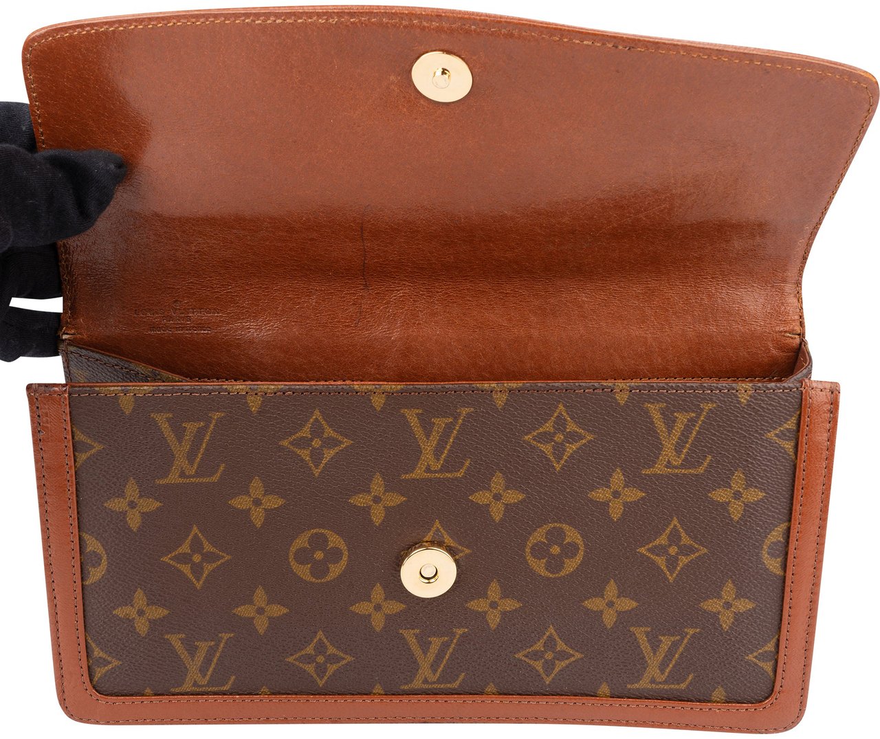 Louis Vuitton Louis Vuitton Canvas Monogram Dame PM Pochette Clutch Bruin