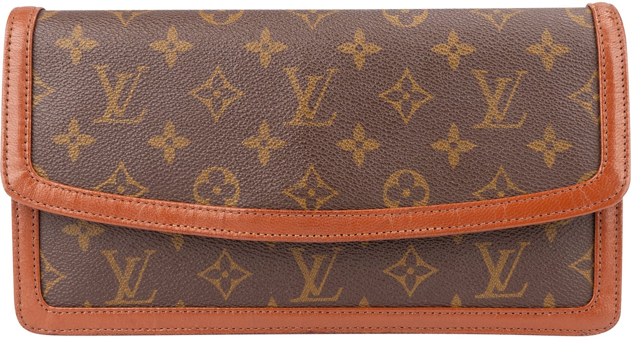 Louis Vuitton Louis Vuitton Canvas Monogram Dame PM Pochette Clutch Bruin