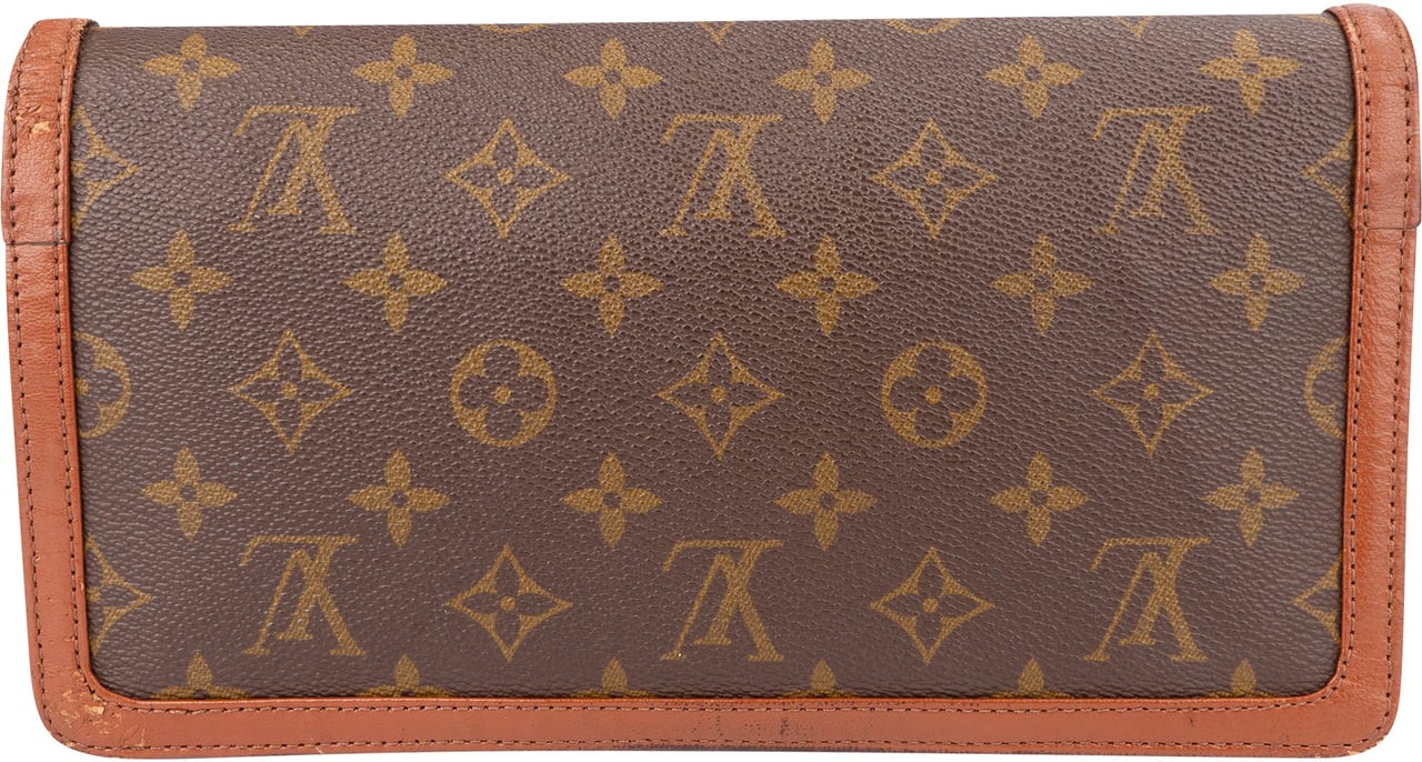 Louis Vuitton Louis Vuitton Canvas Monogram Dame PM Pochette Clutch Bruin