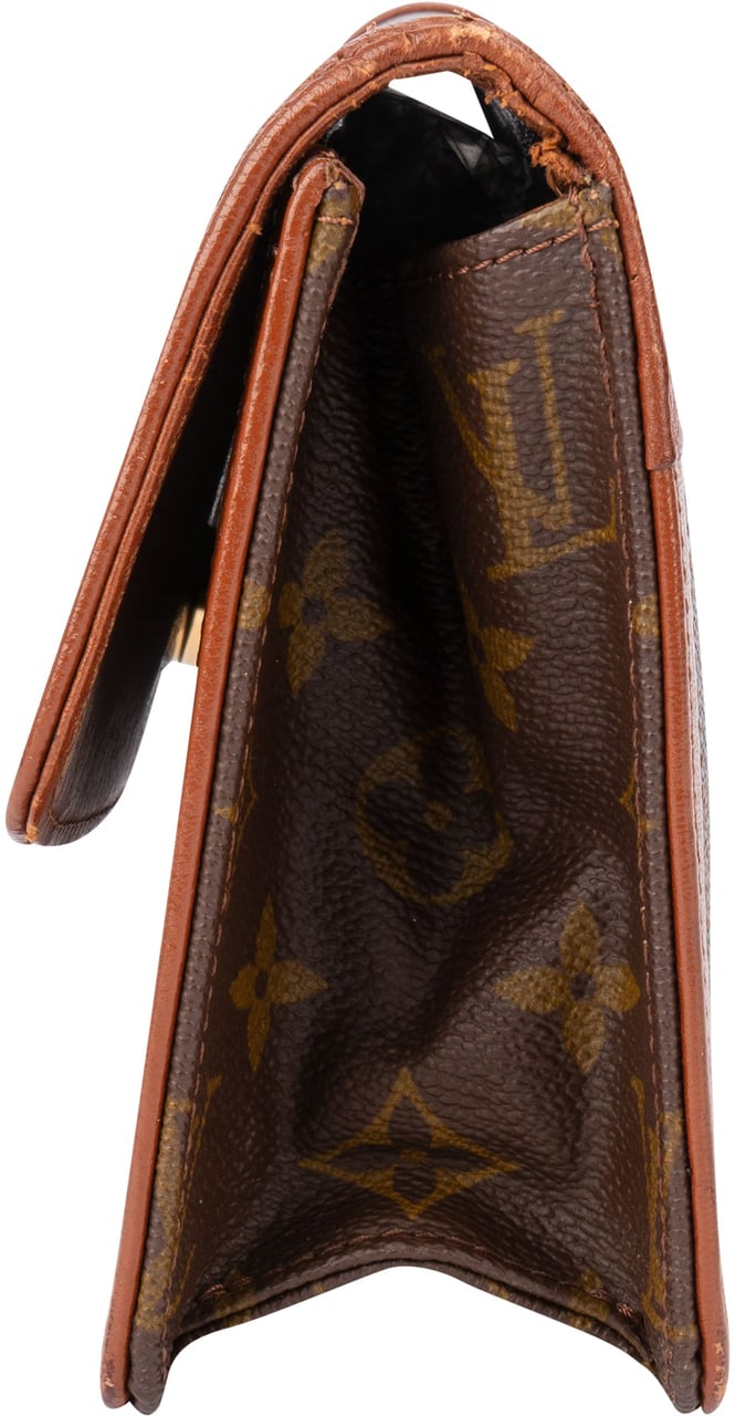 Louis Vuitton Louis Vuitton Canvas Monogram Dame PM Pochette Clutch Bruin
