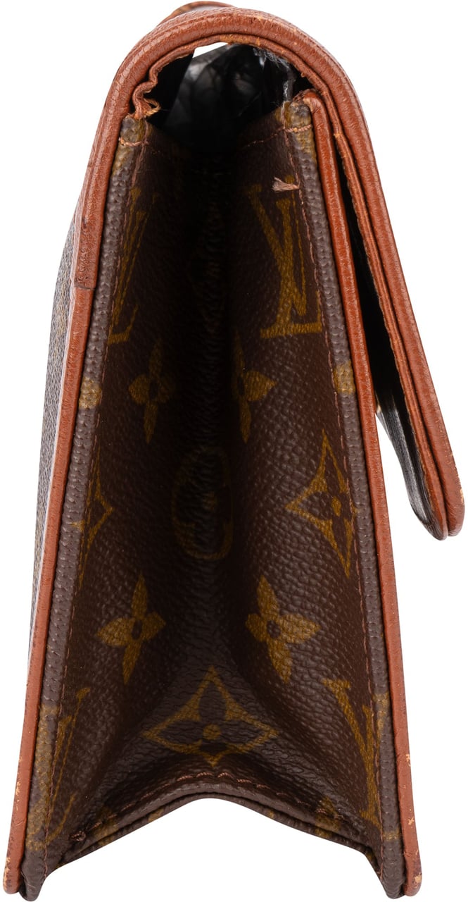 Louis Vuitton Louis Vuitton Canvas Monogram Dame PM Pochette Clutch Bruin
