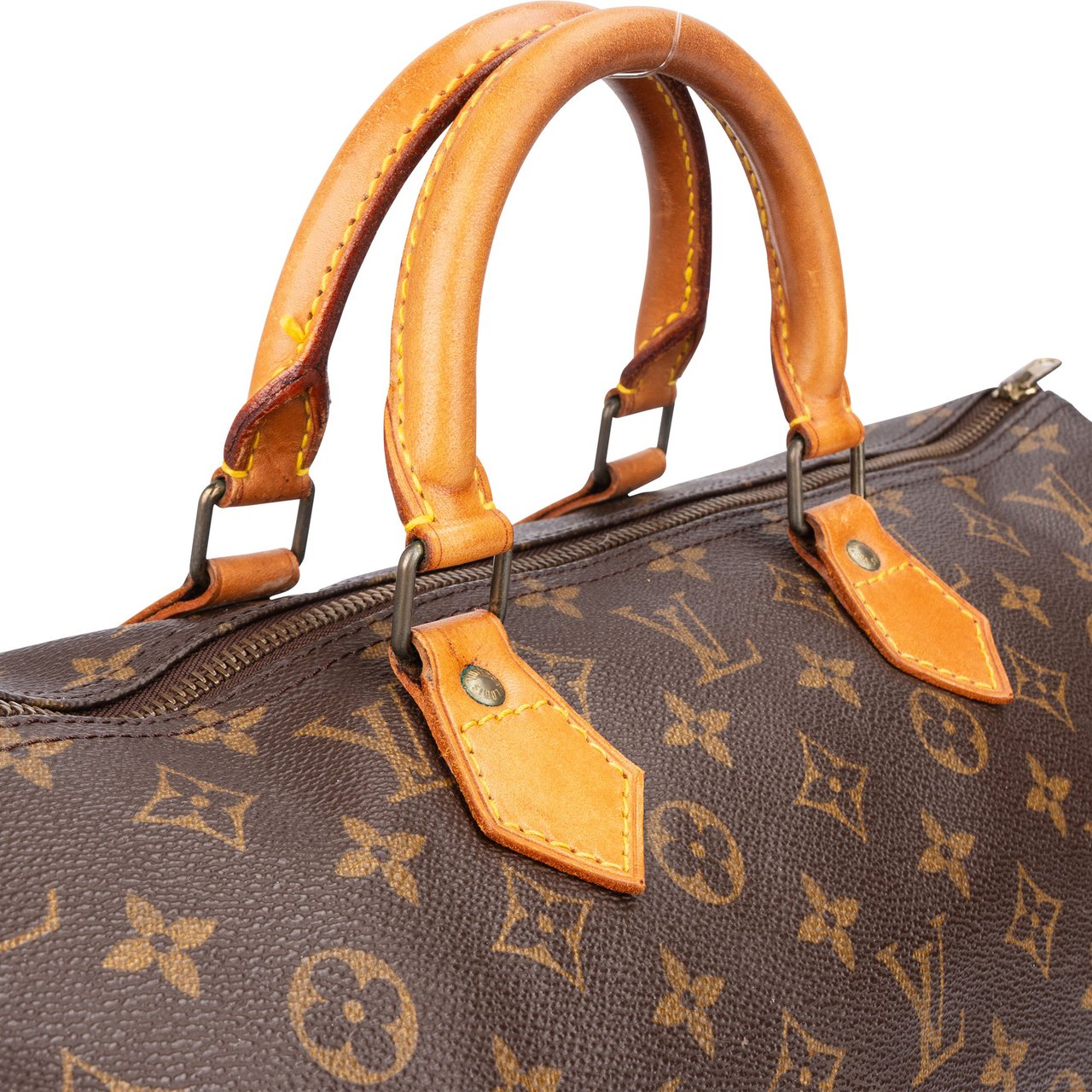 Louis Vuitton Louis Vuitton Canvas Monogram Speedy 40 Handbag Bruin