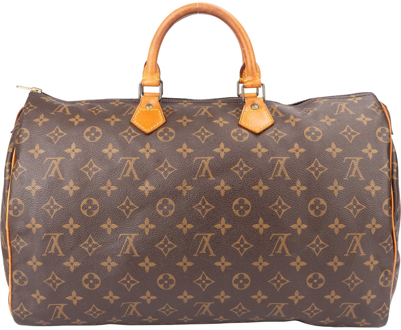 Louis Vuitton Louis Vuitton Canvas Monogram Speedy 40 Handbag Bruin