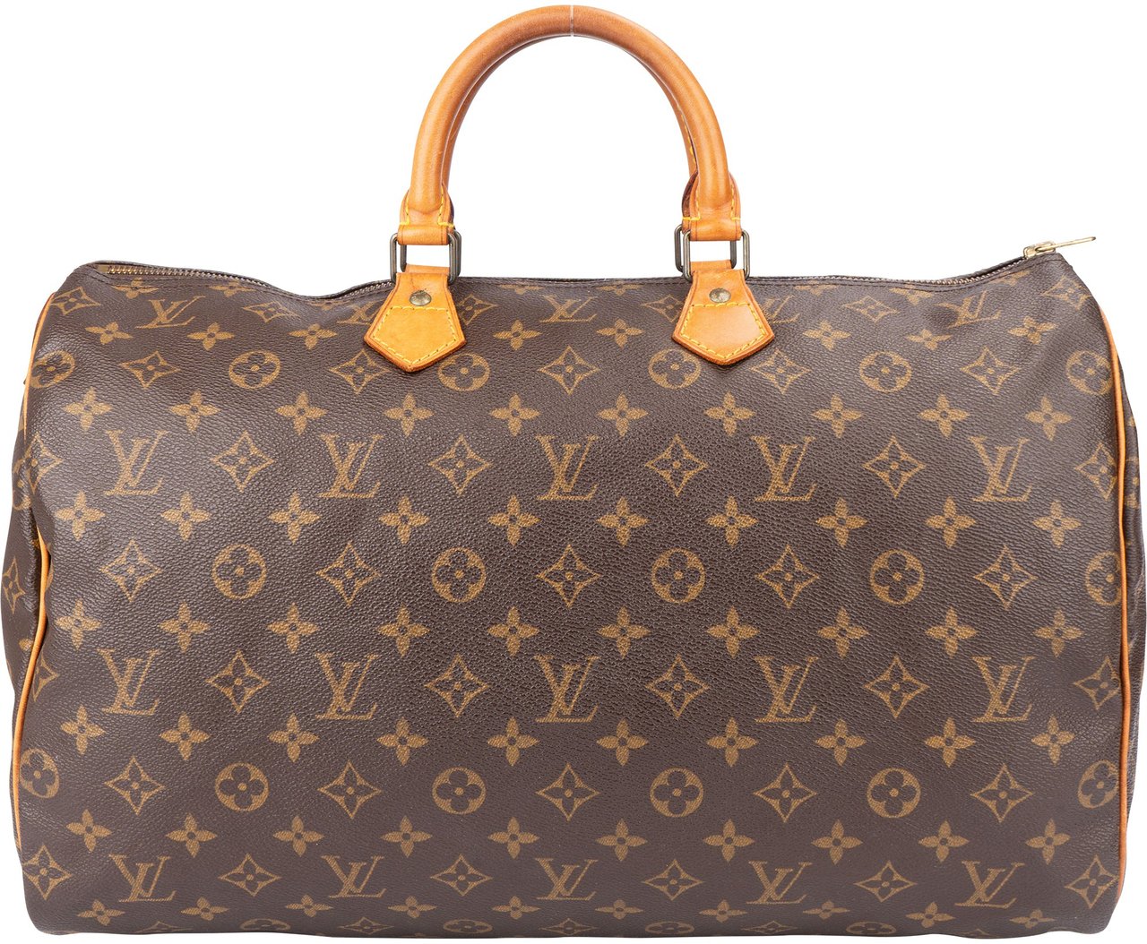 Louis Vuitton Louis Vuitton Canvas Monogram Speedy 40 Handbag Bruin