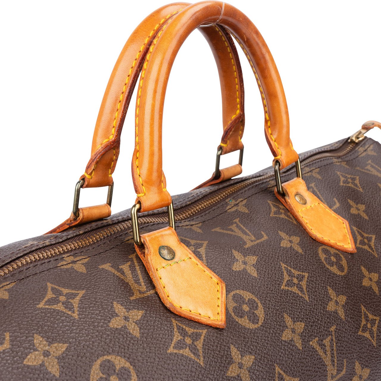 Louis Vuitton Louis Vuitton Canvas Monogram Speedy 40 Handbag Bruin