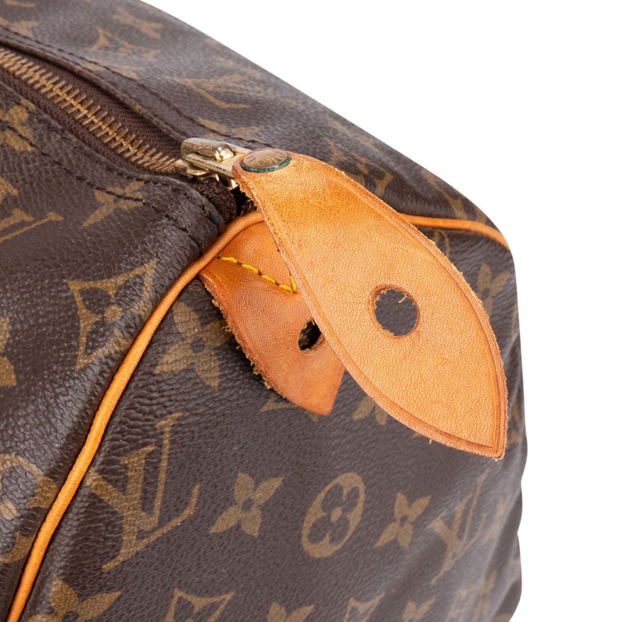Louis Vuitton Louis Vuitton Canvas Monogram Speedy 40 Handbag Bruin