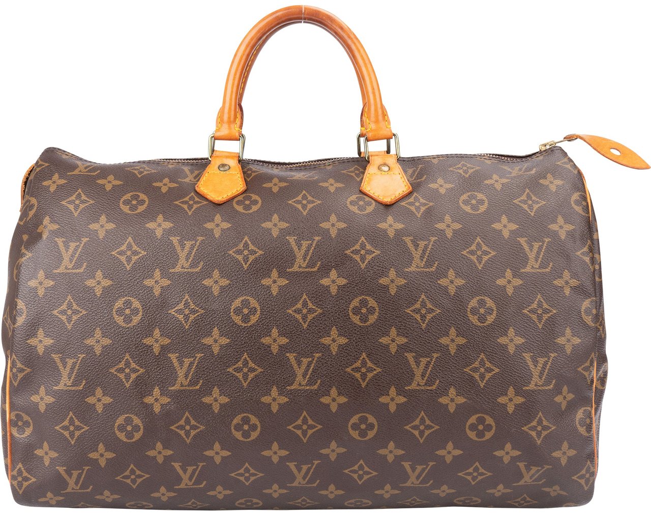 Louis Vuitton Louis Vuitton Canvas Monogram Speedy 40 Handbag Bruin