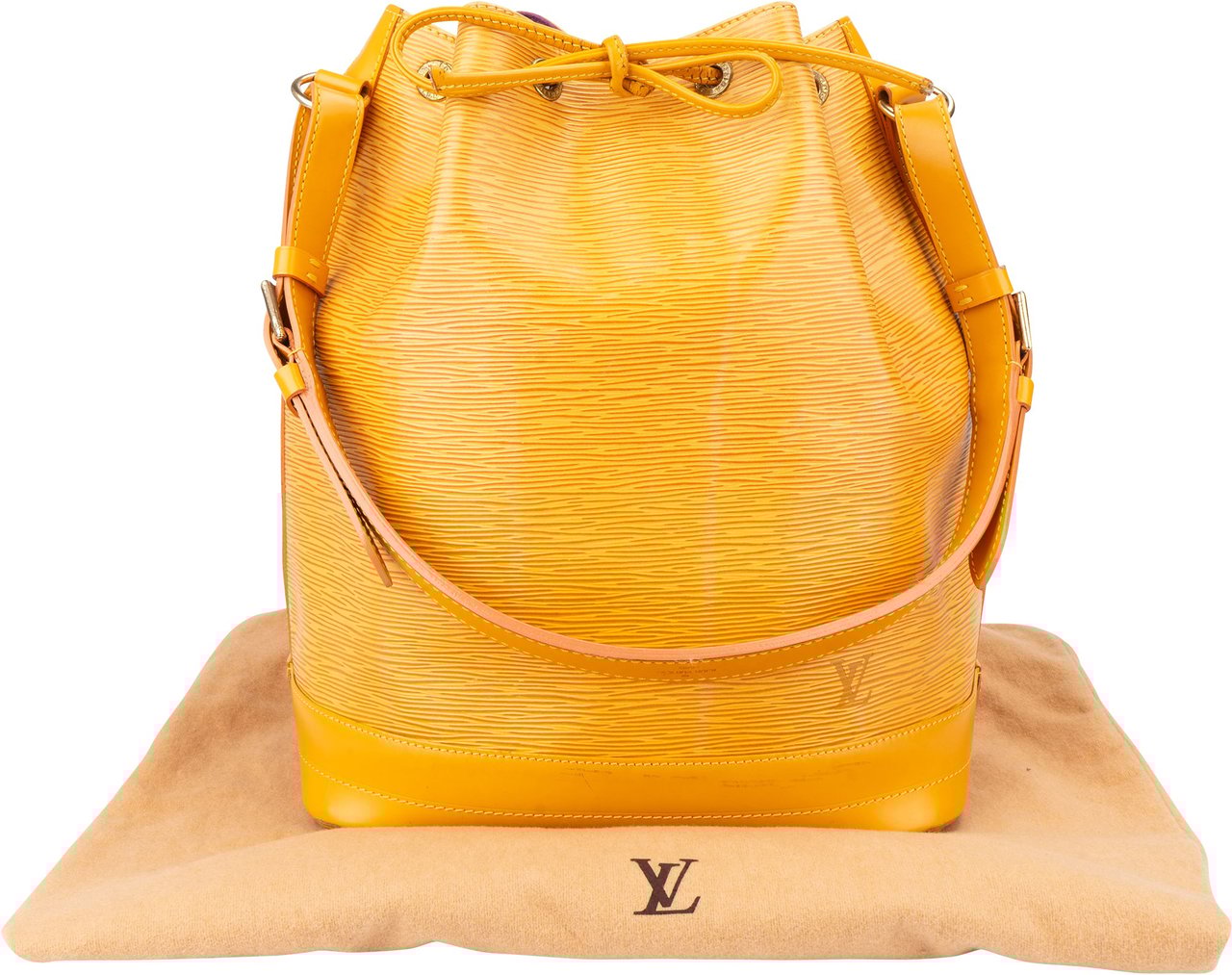 Louis Vuitton Louis Vuitton Jaune Epi Leather Sac Noe Grande Shoulder Bag Bruin
