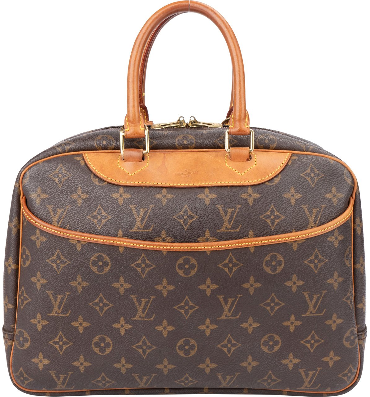 Louis Vuitton Louis Vuitton Canvas Monogram Deauville Handbag Bruin