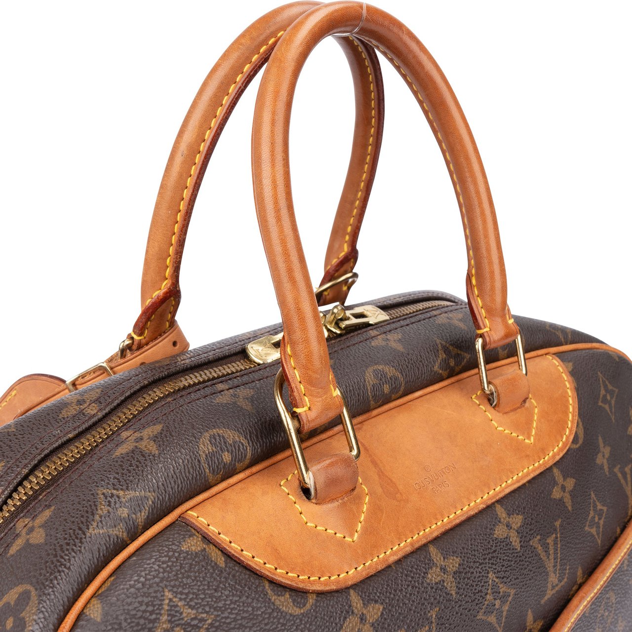 Louis Vuitton Louis Vuitton Canvas Monogram Deauville Handbag Bruin