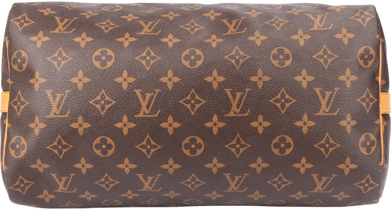 Louis Vuitton Louis Vuitton Canvas Monogram Speedy 35 Bandouliere Handbag Bruin