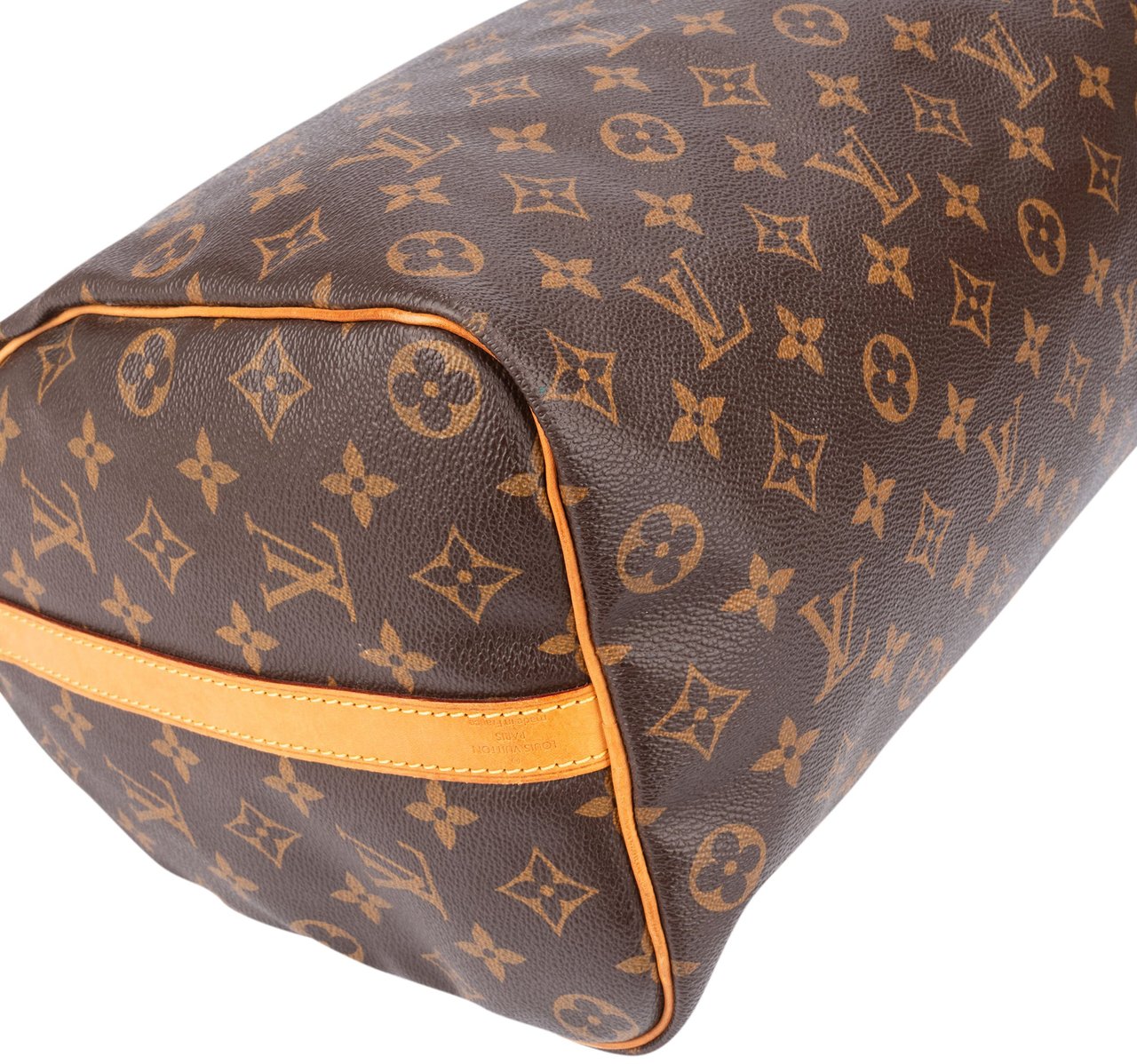 Louis Vuitton Louis Vuitton Canvas Monogram Speedy 35 Bandouliere Handbag Bruin