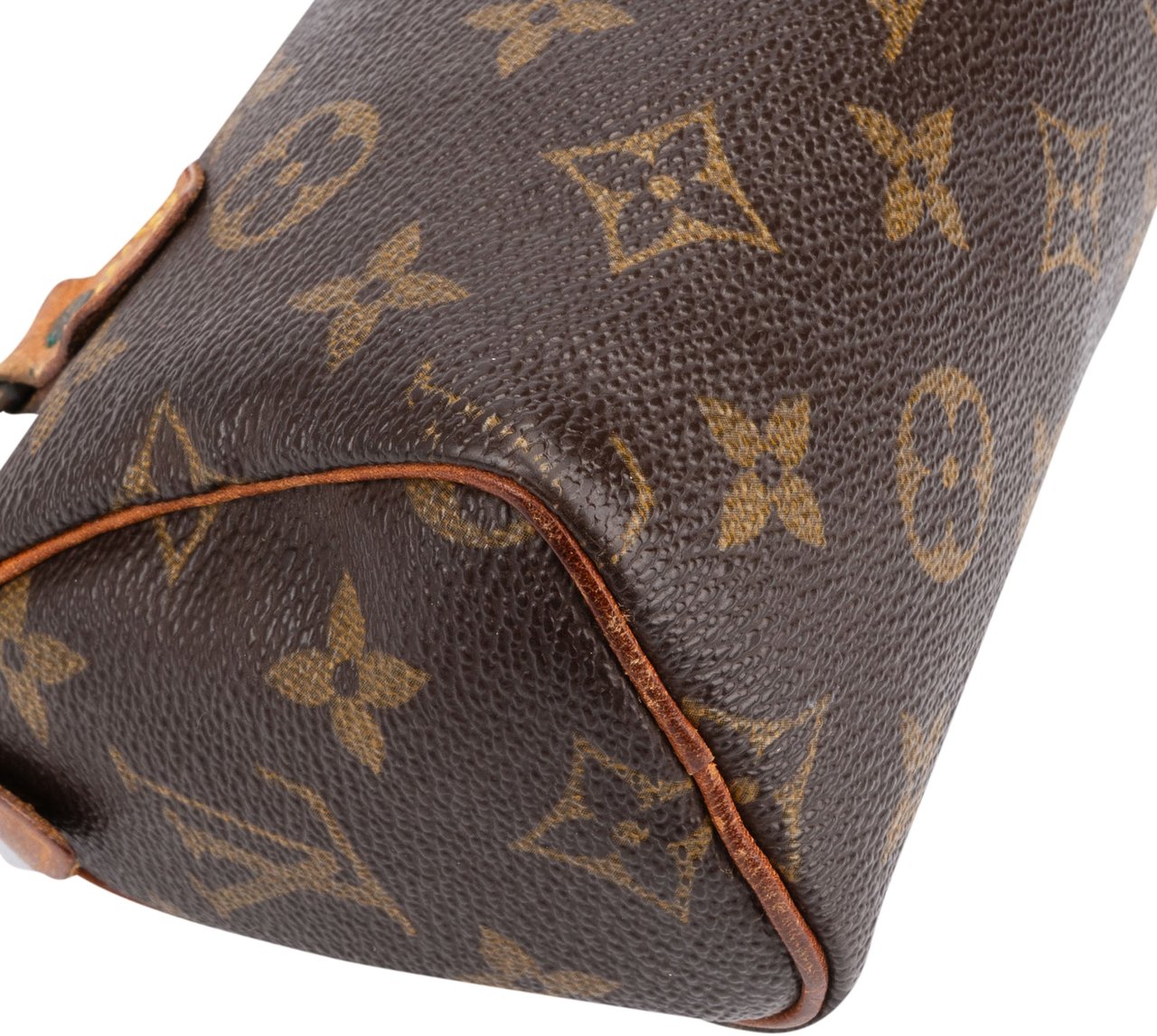 Louis Vuitton Louis Vuitton Canvas Monogram Mini Speedy Handbag Bruin