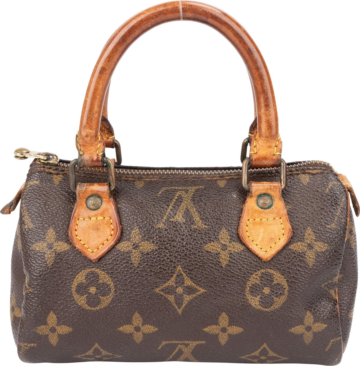 Louis Vuitton Louis Vuitton Canvas Monogram Mini Speedy Handbag Bruin
