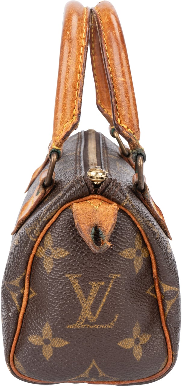 Louis Vuitton Louis Vuitton Canvas Monogram Mini Speedy Handbag Bruin