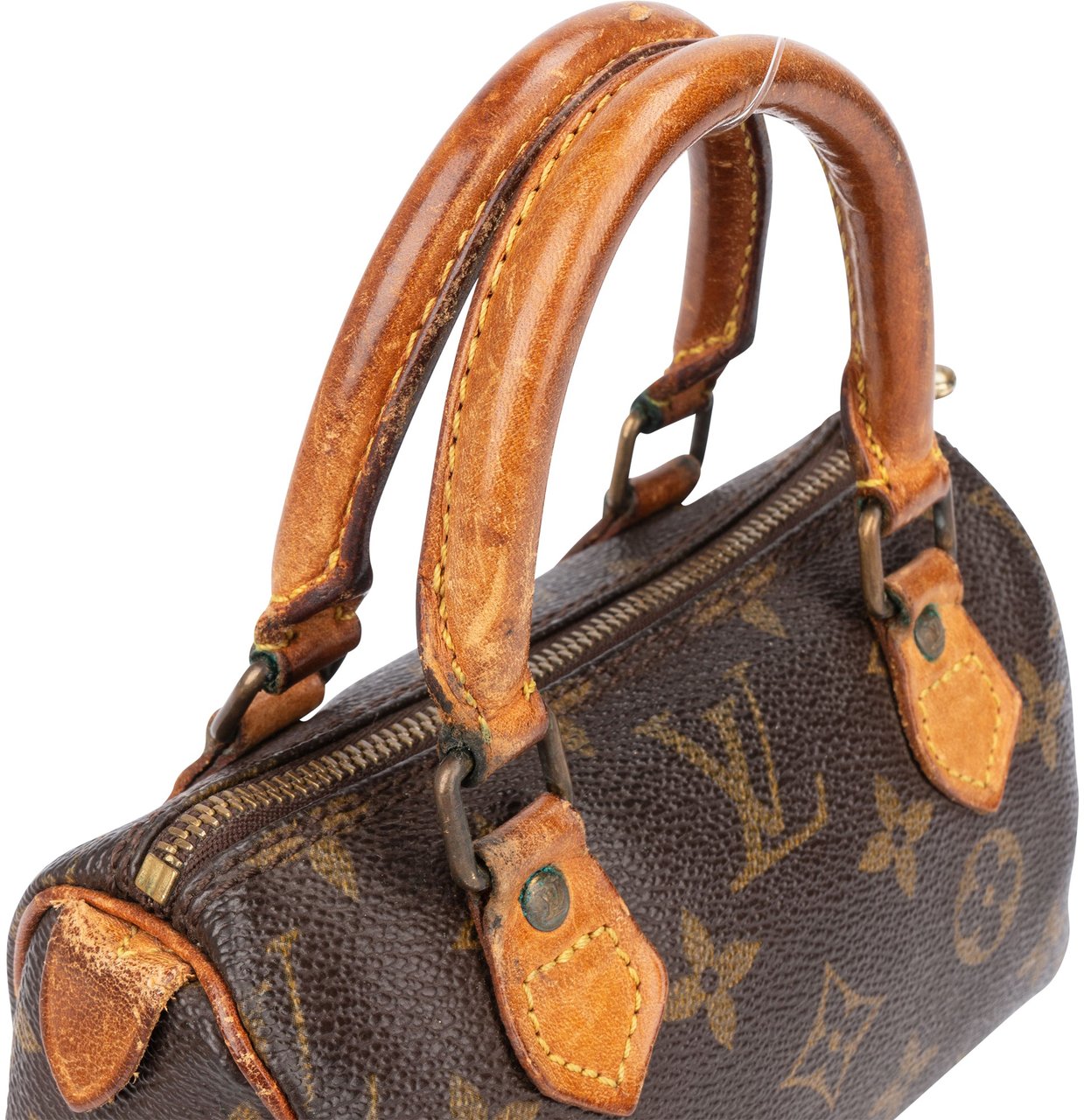 Louis Vuitton Louis Vuitton Canvas Monogram Mini Speedy Handbag Bruin