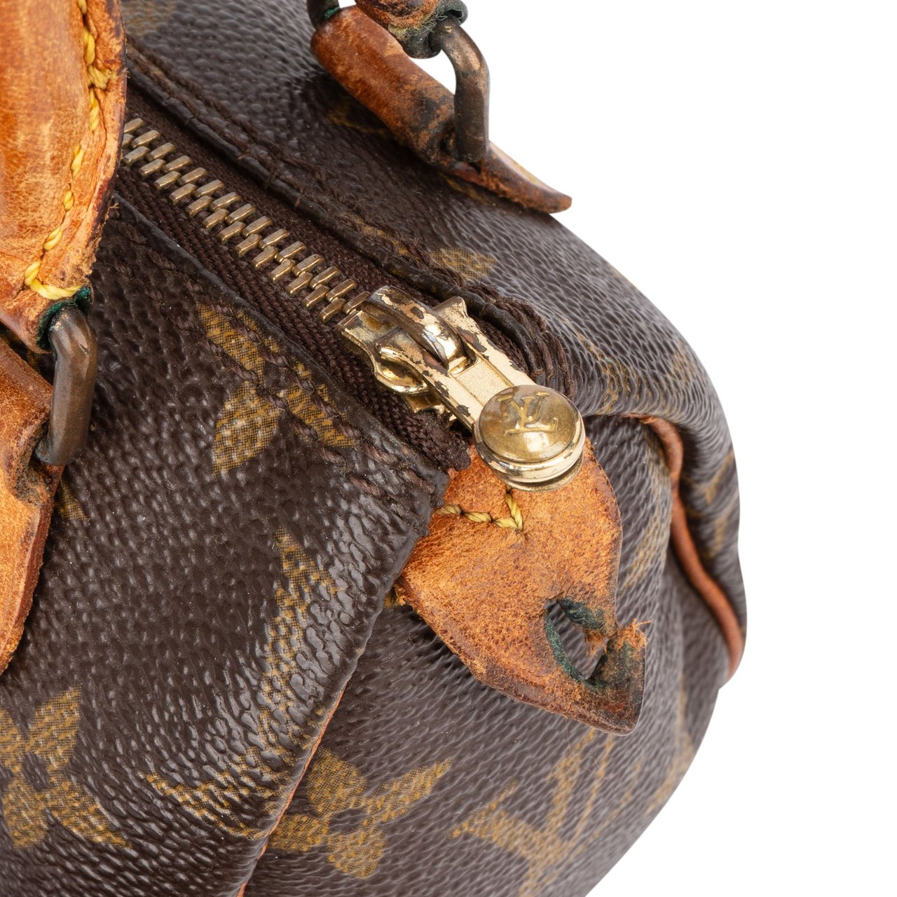 Louis Vuitton Louis Vuitton Canvas Monogram Mini Speedy Handbag Bruin