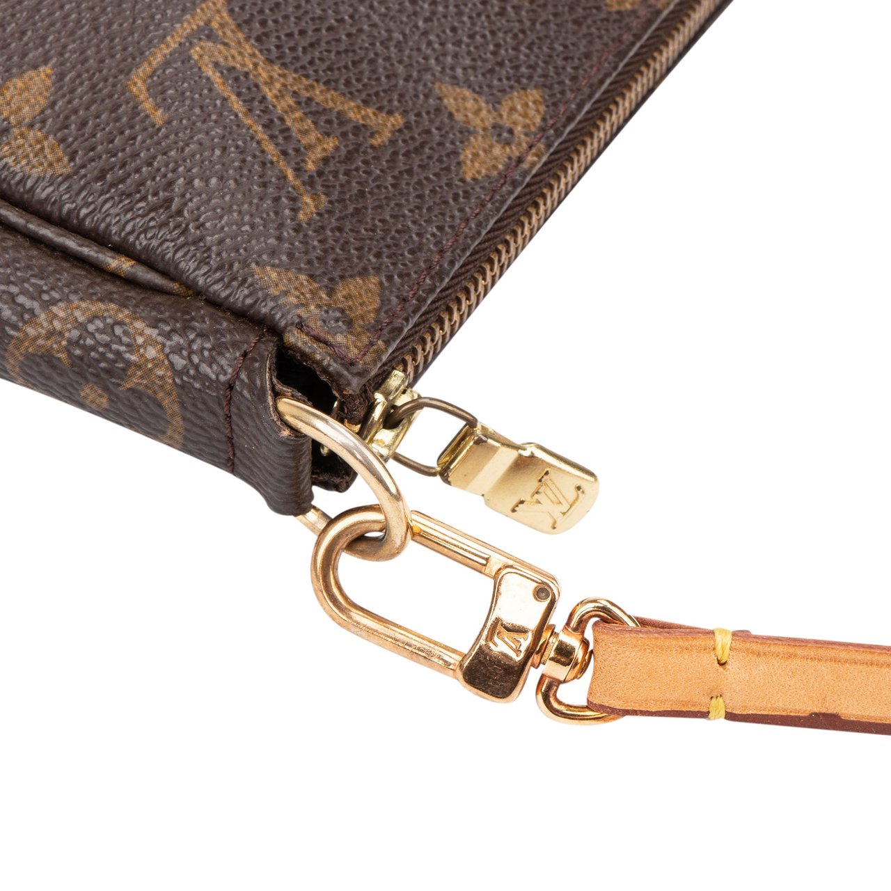 Louis Vuitton Louis Vuitton Canvas Monogram Pochette Accessoire Handbag Bruin