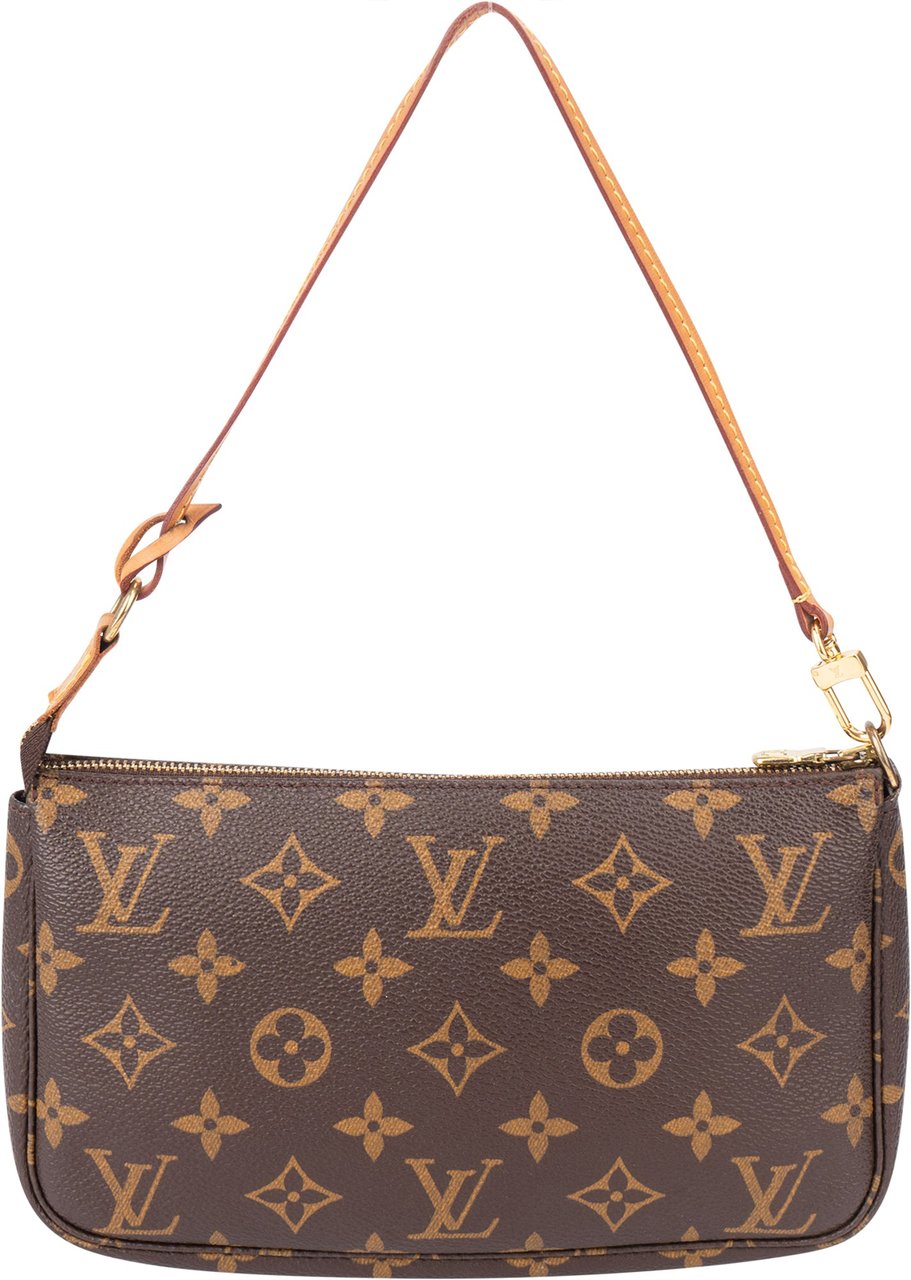 Louis Vuitton Louis Vuitton Canvas Monogram Pochette Accessoire Handbag Bruin