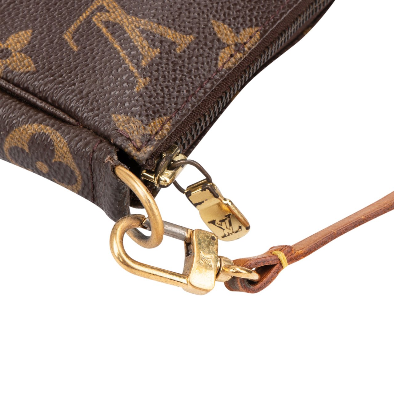 Louis Vuitton Louis Vuitton Canvas Monogram Pochette Accessoire Handbag Bruin