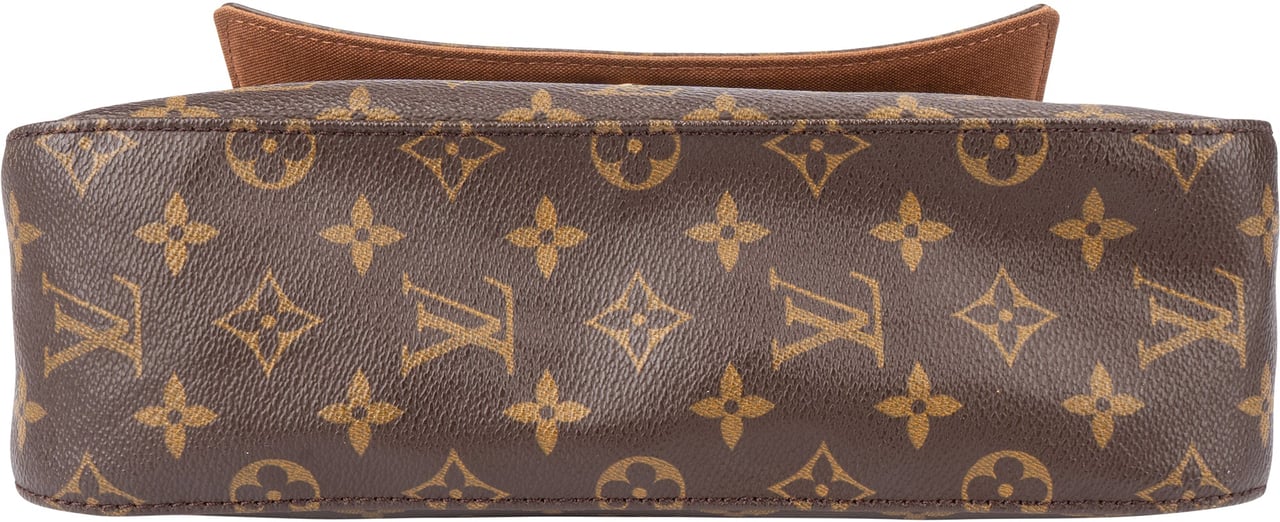 Louis Vuitton Canvas Monogram Looping PM Shoulder Bag Bruin