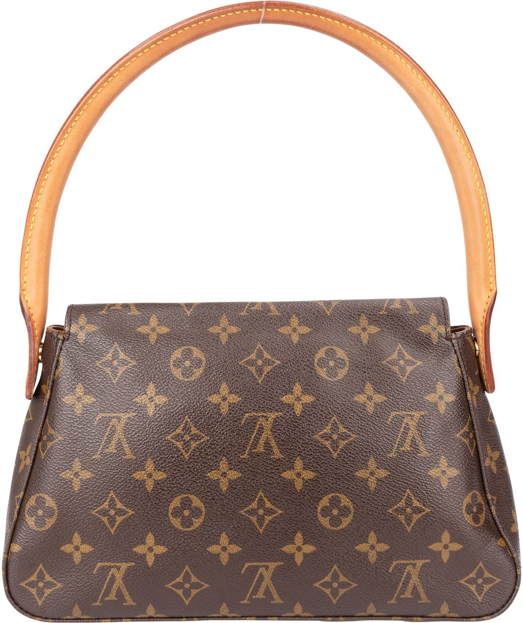 Louis Vuitton Canvas Monogram Looping PM Shoulder Bag Bruin
