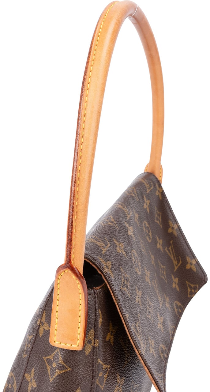 Louis Vuitton Canvas Monogram Looping PM Shoulder Bag Bruin