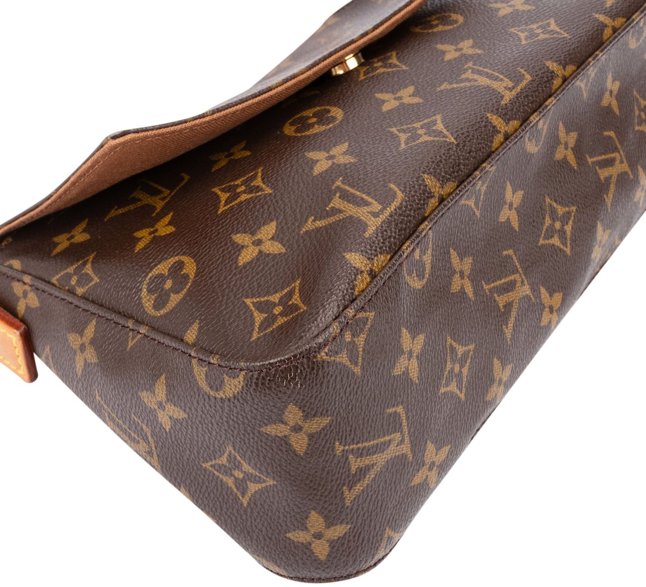 Louis Vuitton Canvas Monogram Looping PM Shoulder Bag Bruin