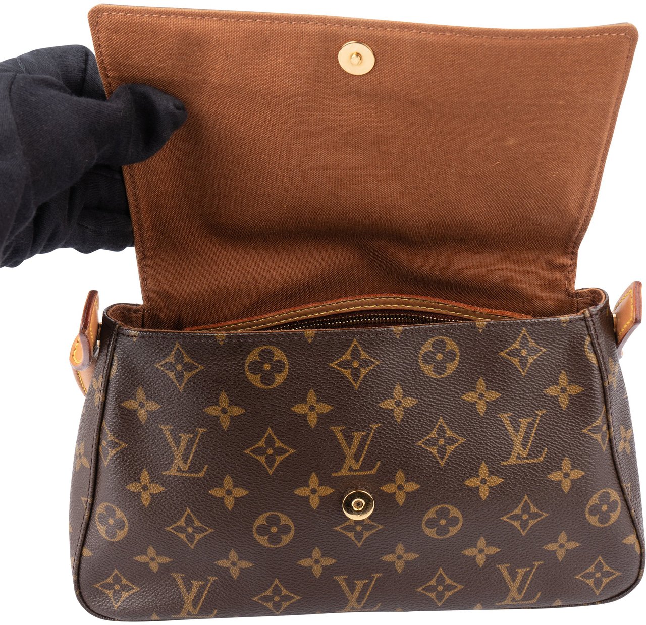 Louis Vuitton Canvas Monogram Looping PM Shoulder Bag Bruin