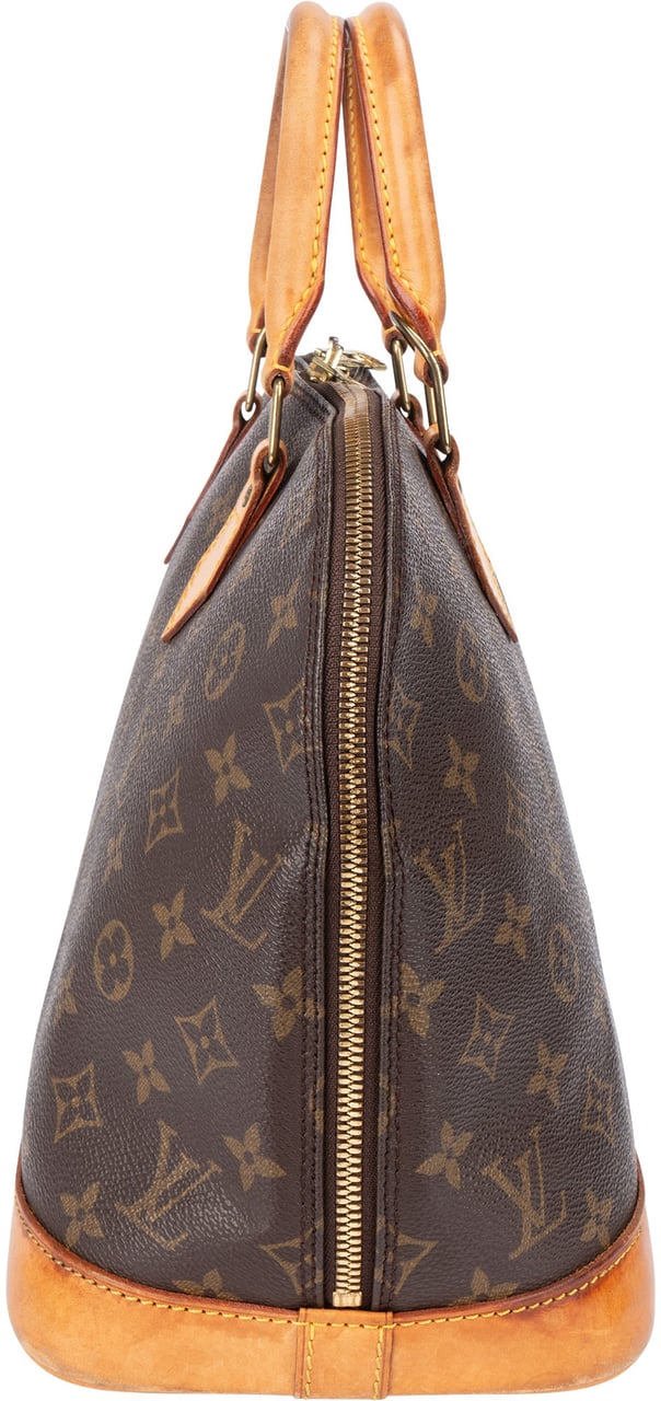 Louis Vuitton Louis Vuitton Canvas Monogram Alma PM Handbag Bruin
