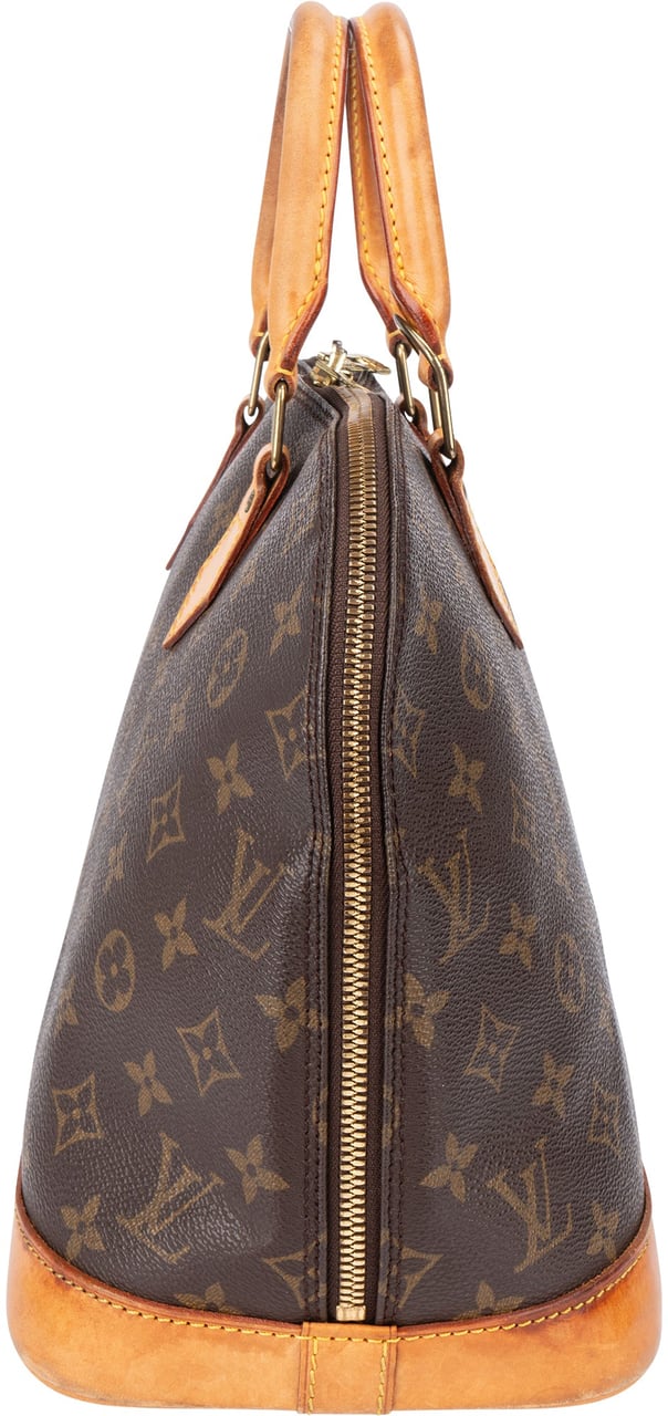Louis Vuitton Louis Vuitton Canvas Monogram Alma PM Handbag Bruin