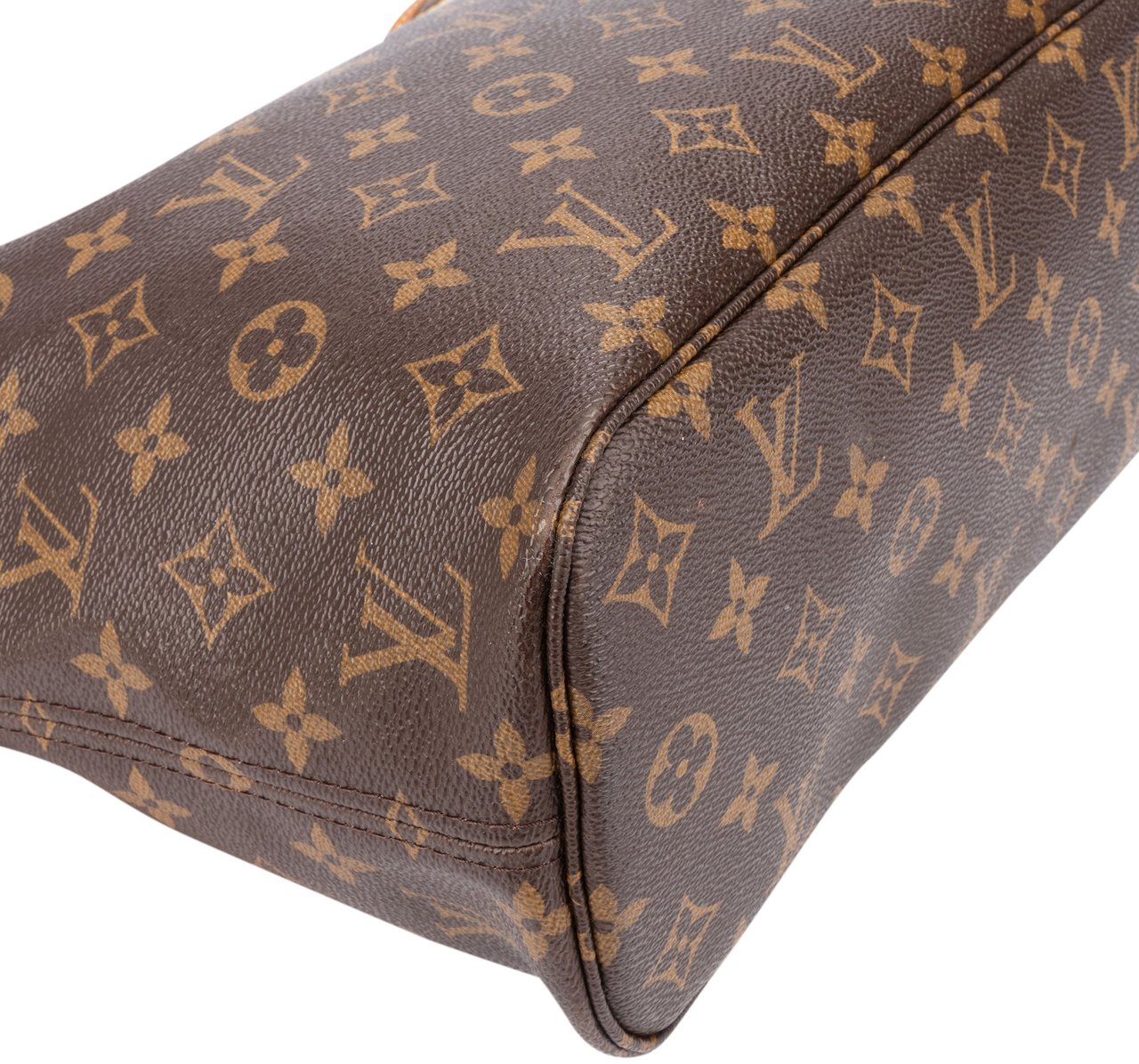 Louis Vuitton Louis Vuitton Canvas Monogram Neverfull PM Handbag Bruin