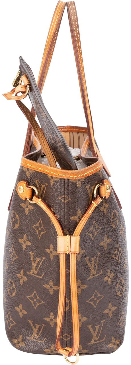 Louis Vuitton Louis Vuitton Canvas Monogram Neverfull PM Handbag Bruin