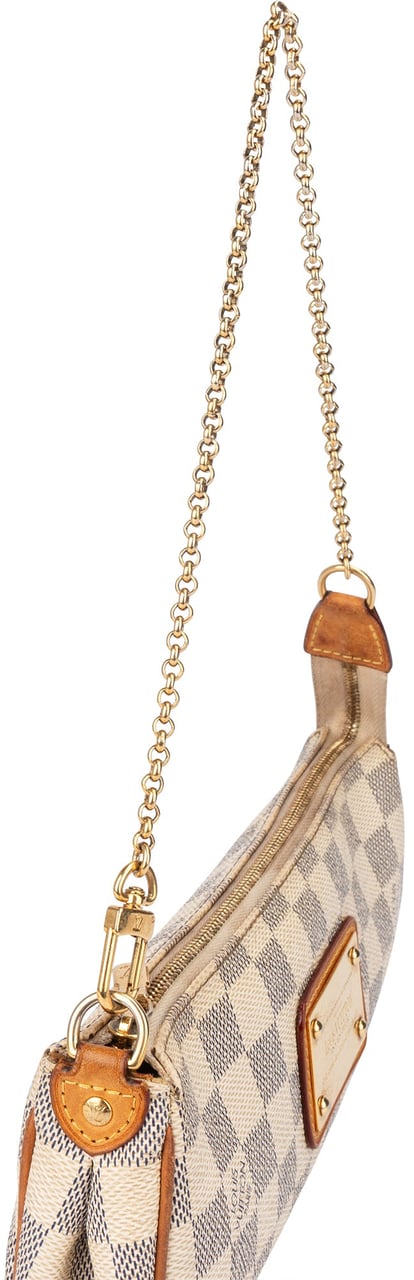 Louis Vuitton Louis Vuitton Damier Azur Monogram Eva Pochette Shoulder Bag Wit
