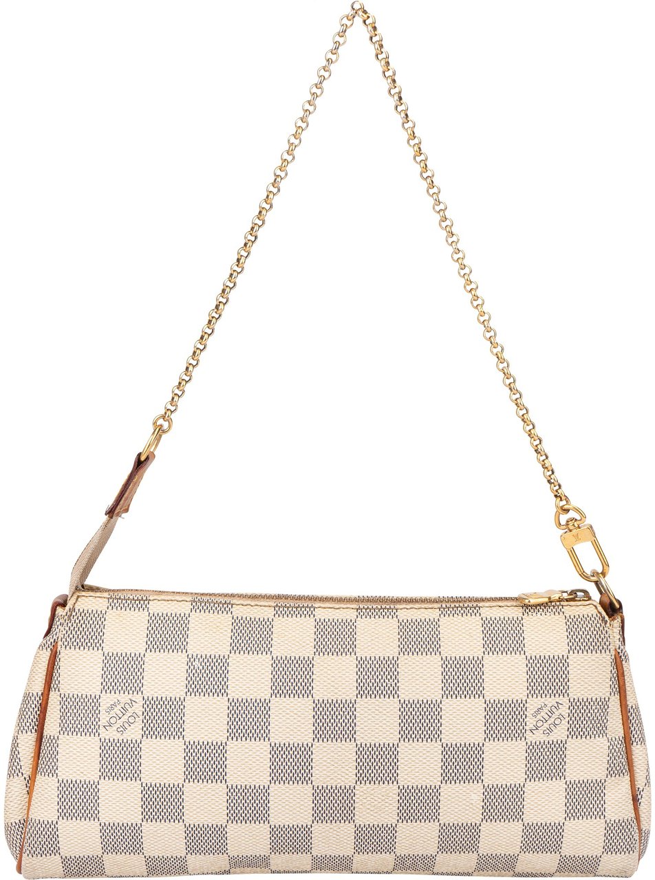 Louis Vuitton Louis Vuitton Damier Azur Monogram Eva Pochette Shoulder Bag Wit