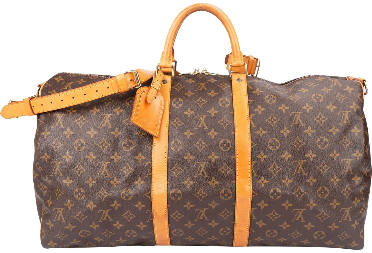 Louis Vuitton Louis Vuitton Canvas Monogram Keepall 55 Bandouliere Bruin