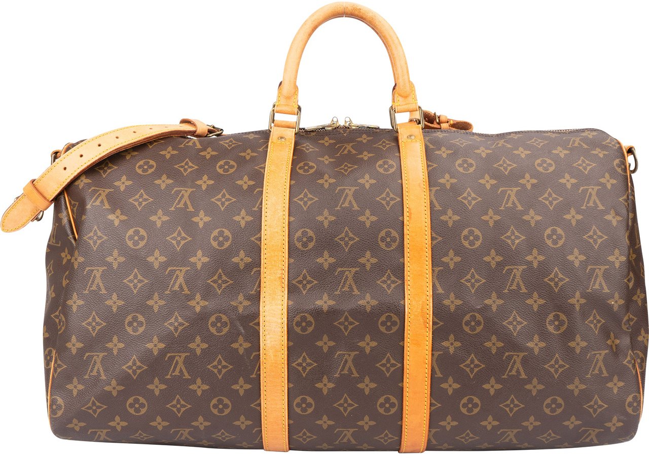 Louis Vuitton Louis Vuitton Canvas Monogram Keepall 55 Bandouliere Bruin
