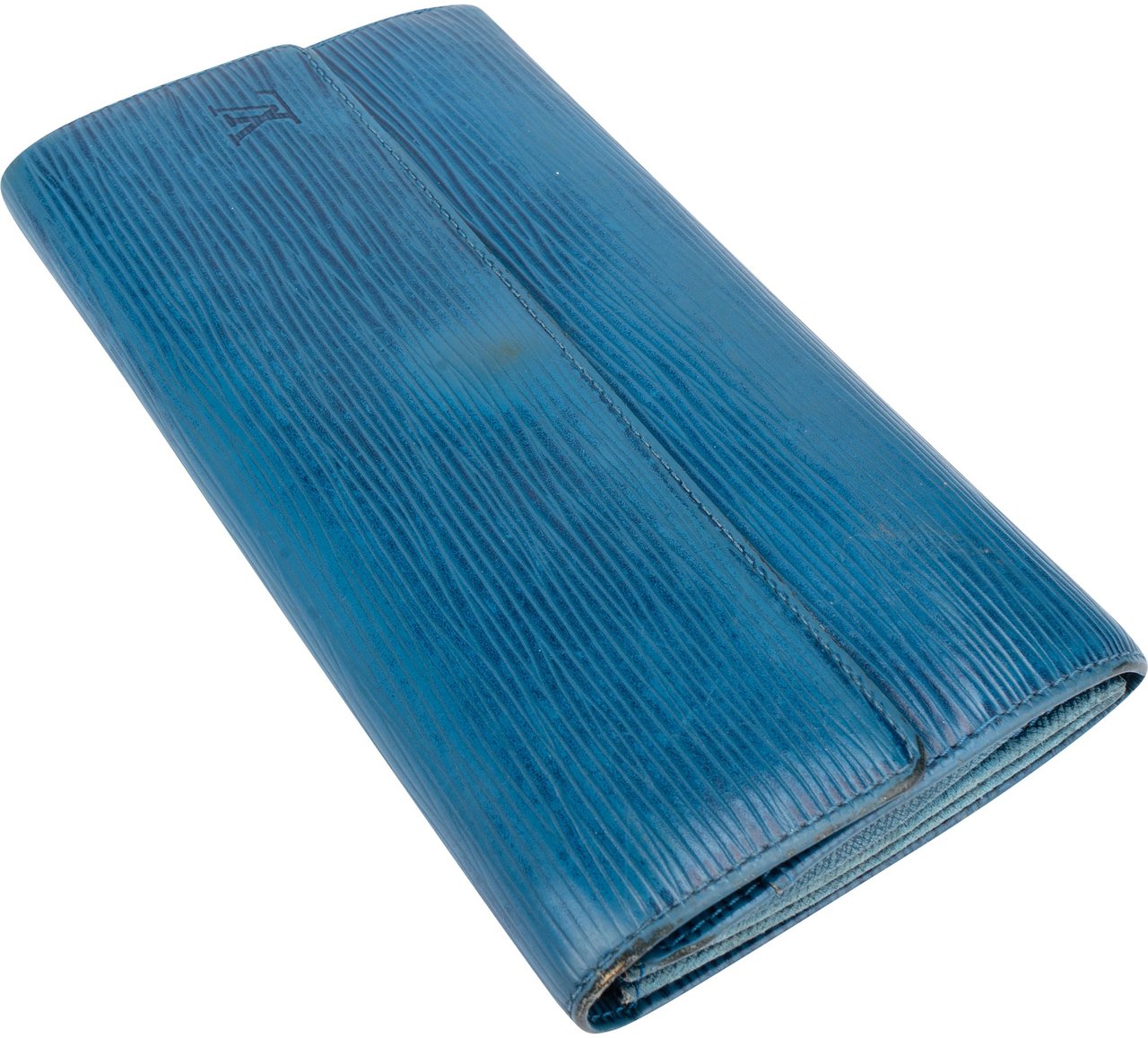 Louis Vuitton Louis Vuitton Bleu Epi Leather Sarah Wallet Divers