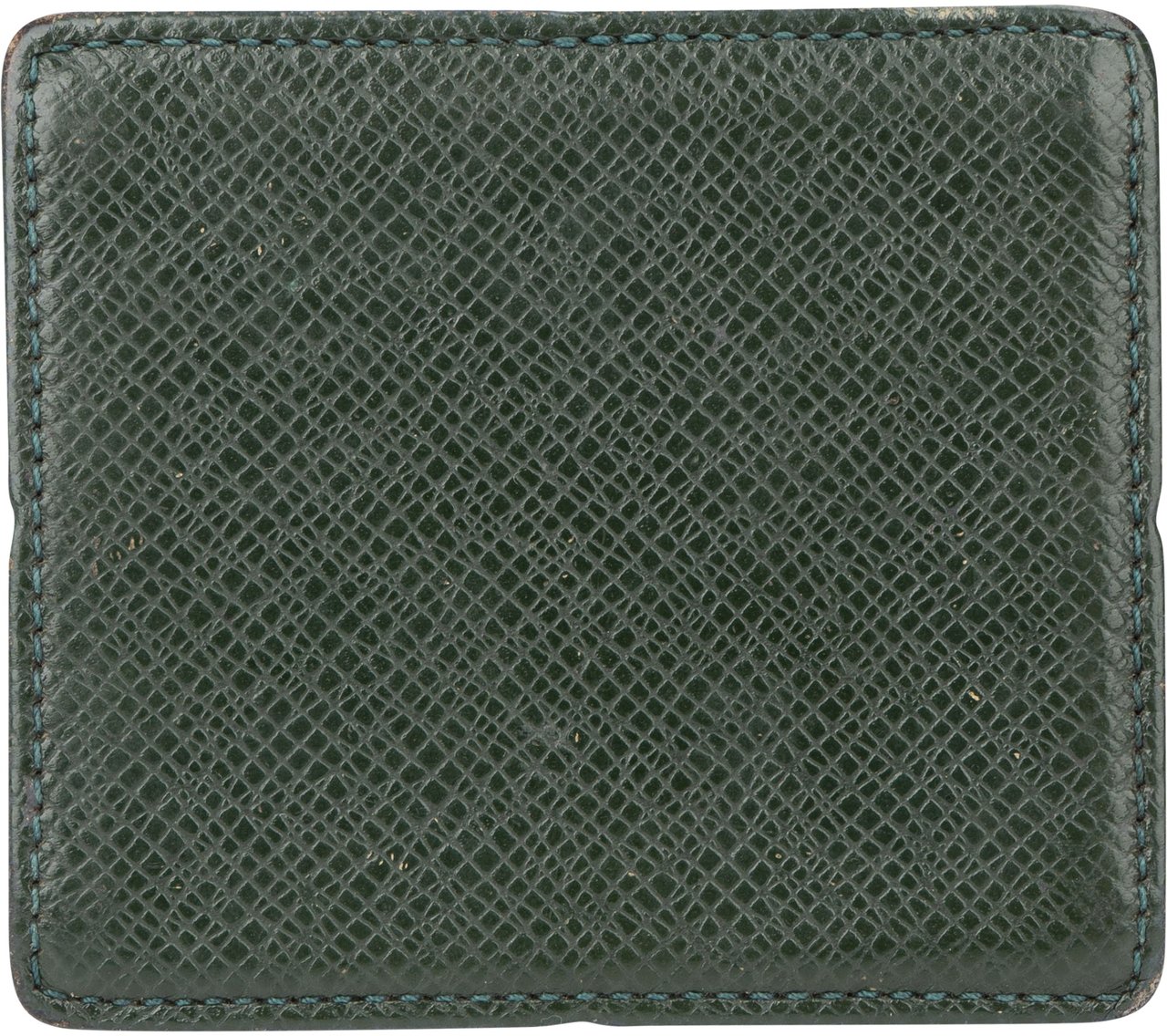 Louis Vuitton Louis Vuitton Green Taiga Leather Coin Wallet Groen