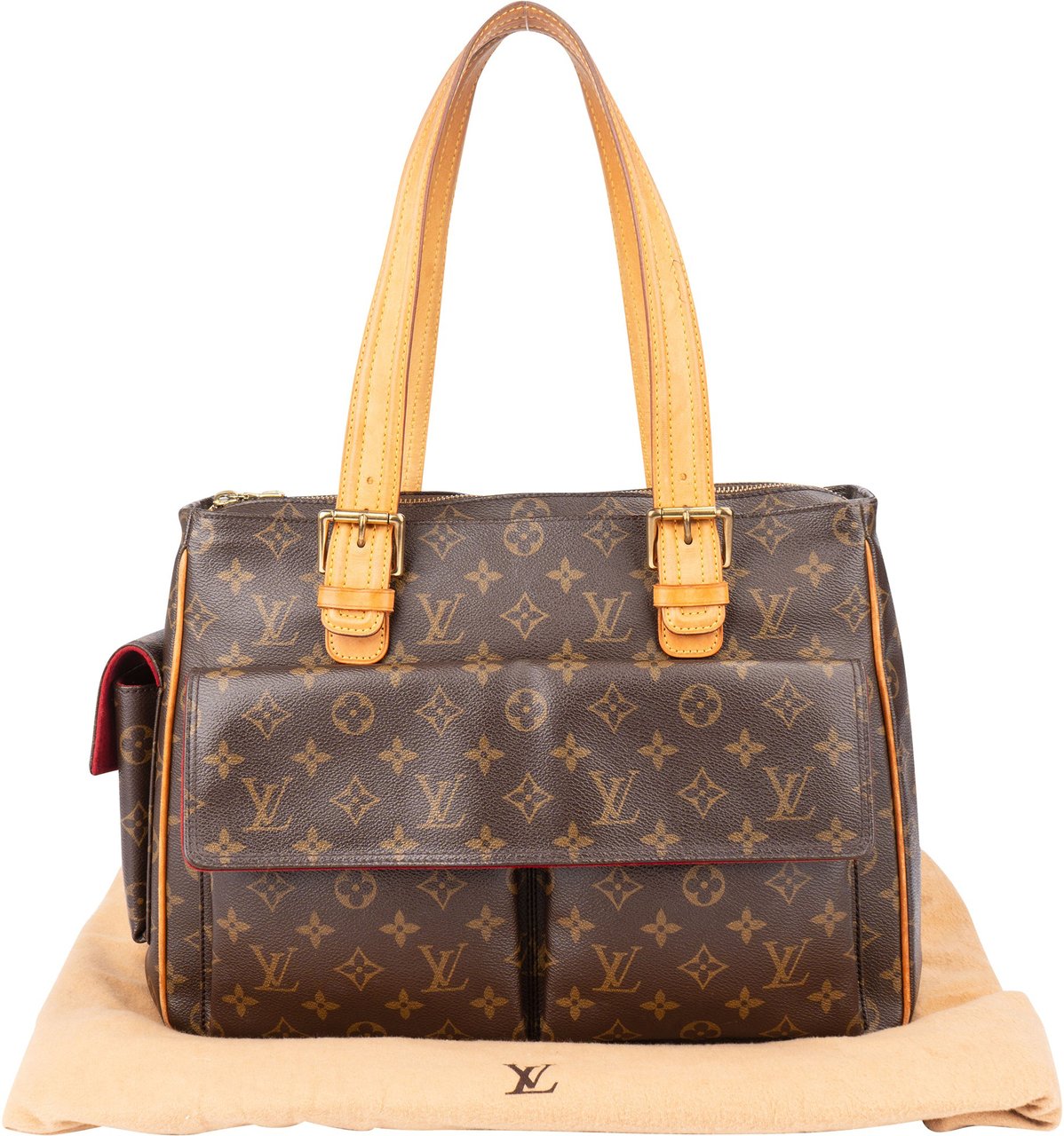 Louis Vuitton Louis Vuitton Canvas Monogram Multipli-Cite Shoulder Bag Bruin