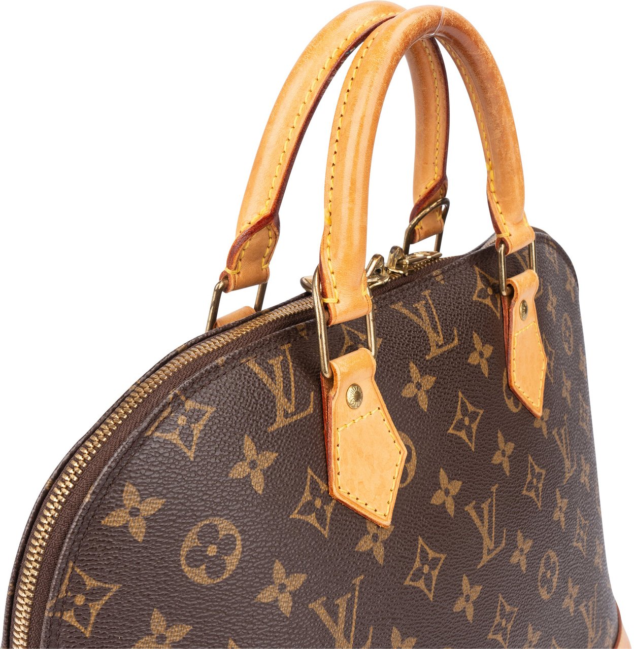 Louis Vuitton Louis Vuitton Canvas Monogram Alma PM Handbag Bruin